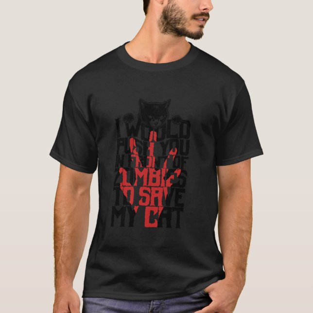Jag skulle vilja pressa dig framför Zombies till S T Shirt (Framsida)