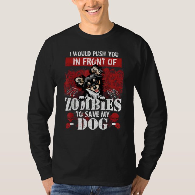 Jag skulle vilja pressa dig framför Zombies till S T Shirt (Framsida)