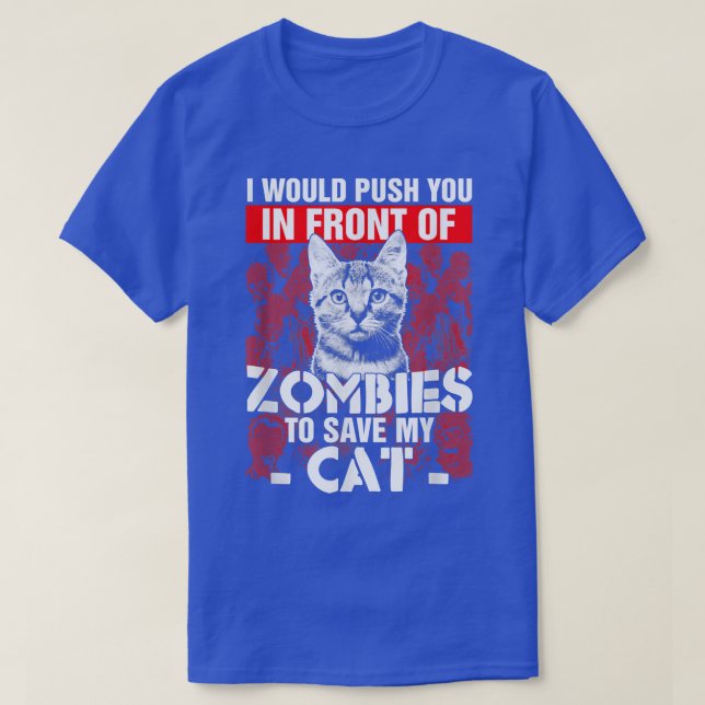 Jag skulle vilja pressa dig framför Zombies till S T Shirt (Design framsida)