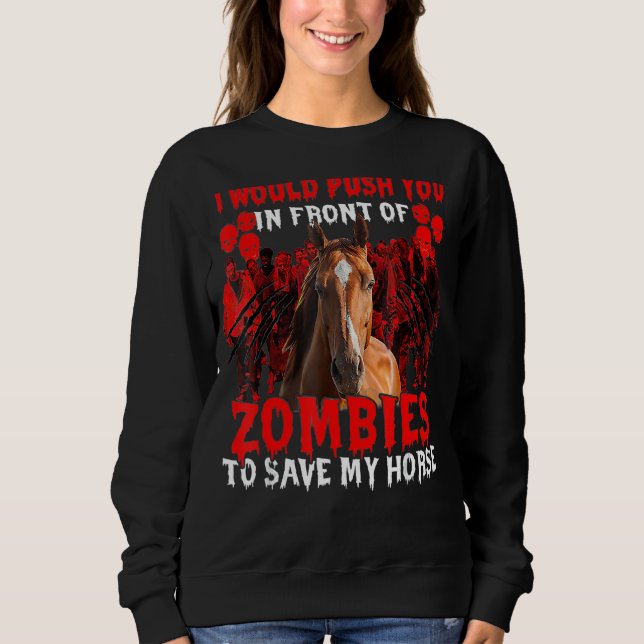 Jag skulle vilja pressa dig framför Zombies till S T Shirt (Framsida)