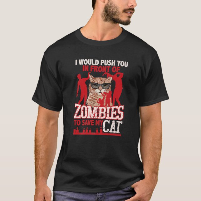 Jag skulle vilja pressa dig framför Zombies till S T Shirt (Framsida)