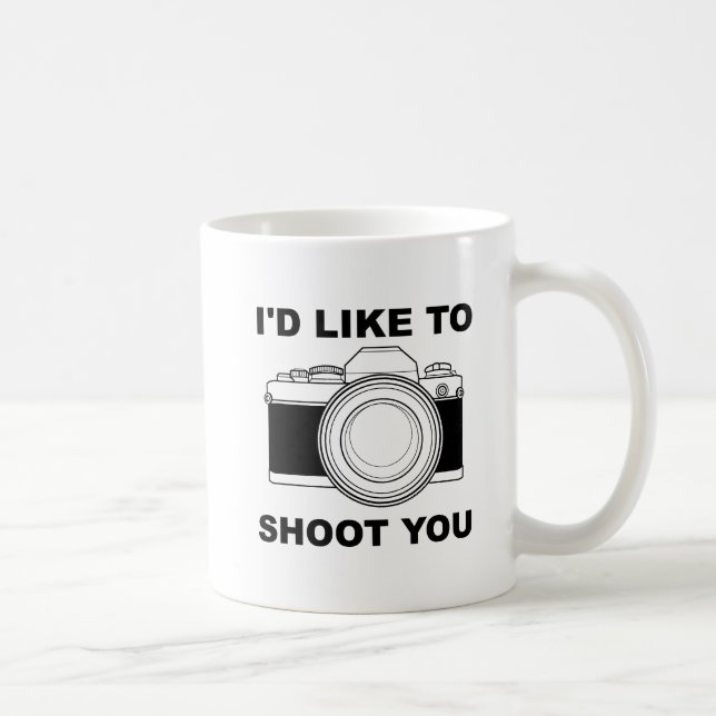 Jag skulle vilja skjuta dig.. kaffemugg (Höger)