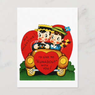 Jag skulle vilja "springa om" med dig Valentine Helg Vykort