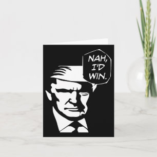 Jag skulle vinna på Trump 2024 Republican USA Meme Kort