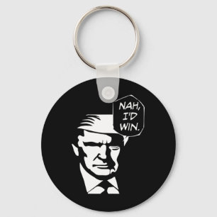 Jag skulle vinna på Trump 2024 Republican USA Meme Nyckelring