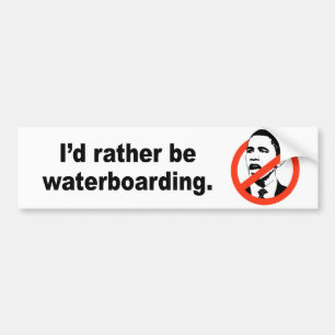 Jag skulle waterboarding ganska bildekal