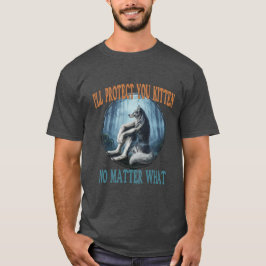 Jag Skyddar Dig Lilla Katt Oavsett Vad - Varg T Shirt