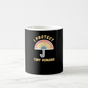 Jag skyddar Tiny Humans för Social Worker Kaffemugg
