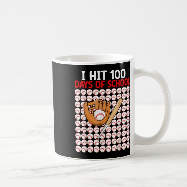 Jag Slå 100 dagar med basket Fladdermus Boys Småba Kaffemugg (Höger)