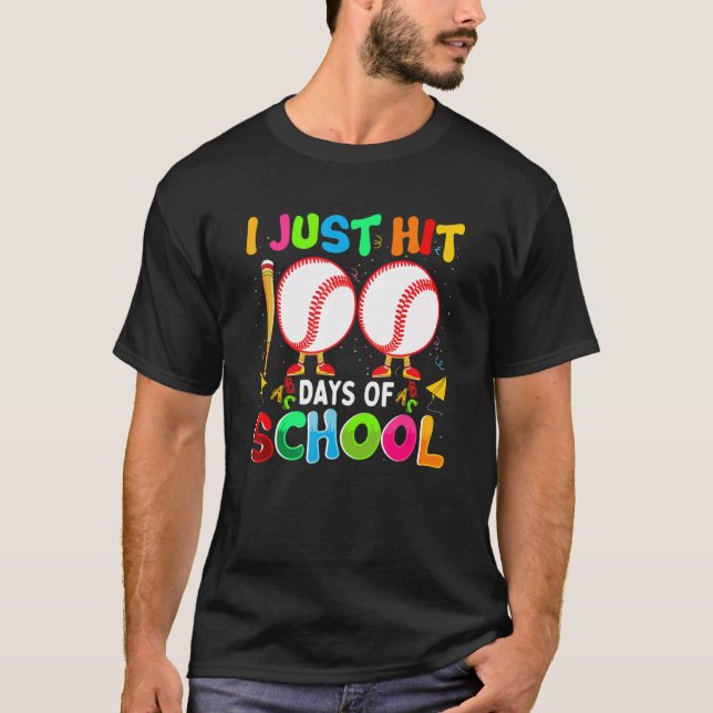 Jag Slå bara 100 dagar med basket 100 dagar B T Shirt (Framsida)