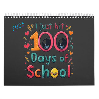 Jag Slå just 100 dagar med Kawaii-design från skol Kalender