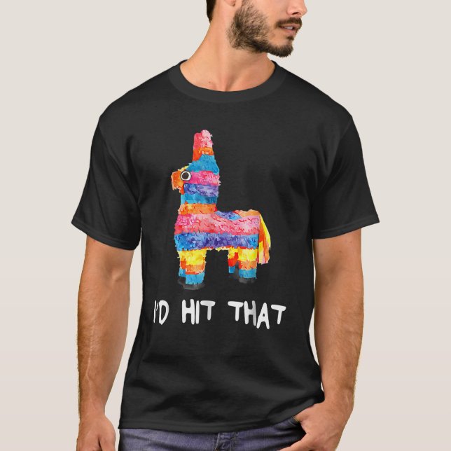 Jag Slå Pinata Cinco de Mayo Party Pinata Gif T Shirt (Framsida)