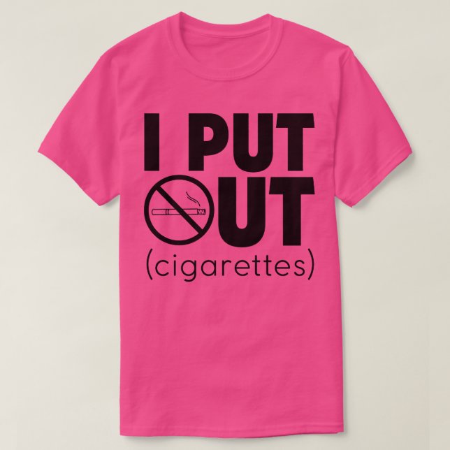 Jag släcker cigaretter mot rökning Kampanj T Shirt (Design framsida)