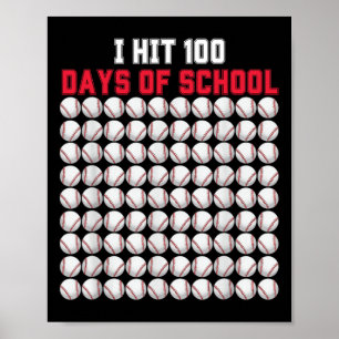 Jag Slår 100 Skoldagar Byssebyll Vid 100:e Skoldag Poster