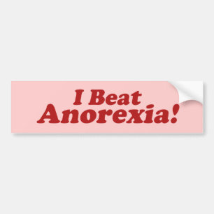 Jag slår Anorexi! Bildekal