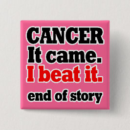 Jag slår cancer.Cancer Survivor.Anpassa färg Knapp