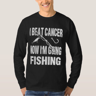 Jag slår cancer nu jag ska fiska t shirt