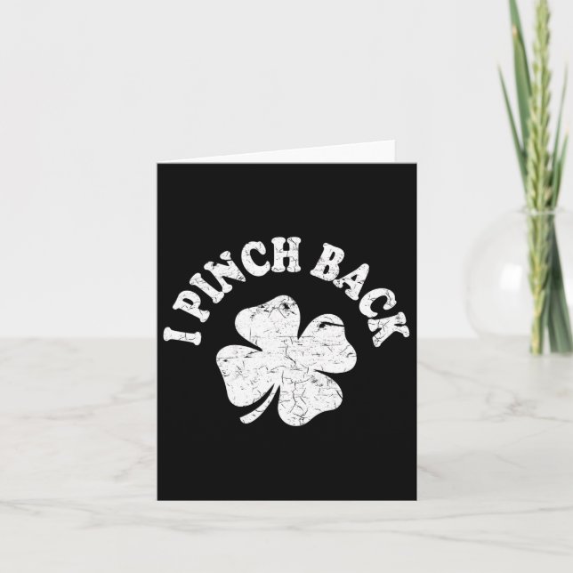 Jag slår Ck Rolig St Patrick's Day Jag knäpper Ck  Kort (Framsida)