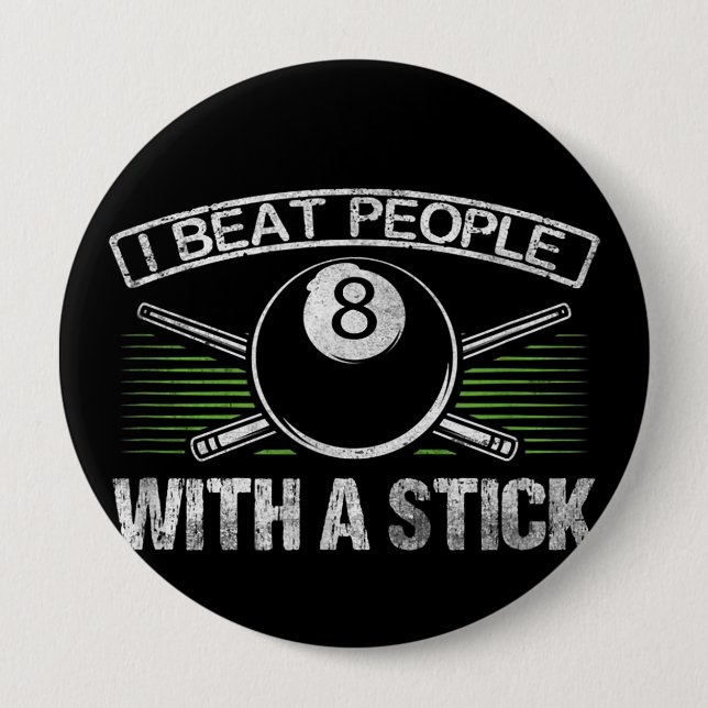 Jag slår folk med en stilig miljard. knapp (Framsida)