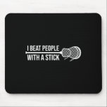 Jag slår folk med ett stift - Lacrosse Player Musmatta<br><div class="desc">Jag slår folk med ett stift - Lacrosse Player Lax Älskare</div>
