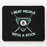 Jag slår folk med ett stift på Bassäng Snooker Musmatta<br><div class="desc">Jag slår folk med ett stift på Bassäng Snooker Gift</div>