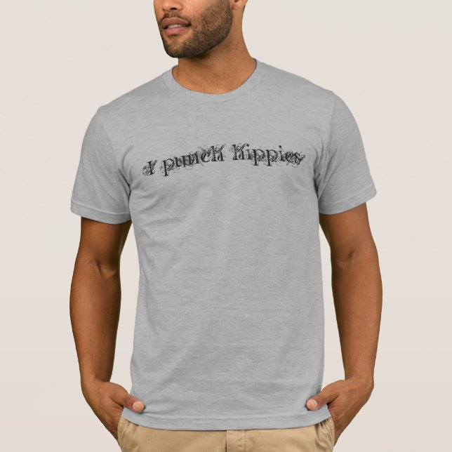 Jag slår hippies t shirt (Framsida)
