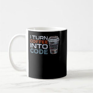 Jag slår in kaffe i kodprogrammerare eller Softwar Kaffemugg