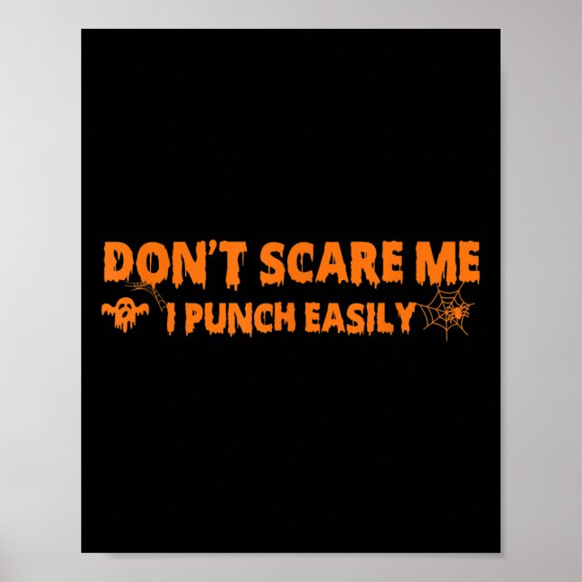 Jag Slår inte lätt Halloween Martial Poster (Framsidan)