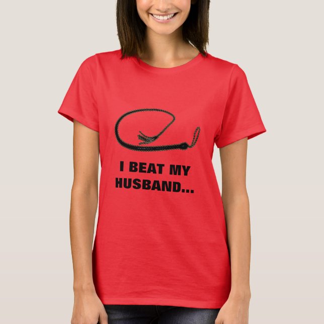 JAG SLÅR MIN MAKE T-SHIRT (Framsida)