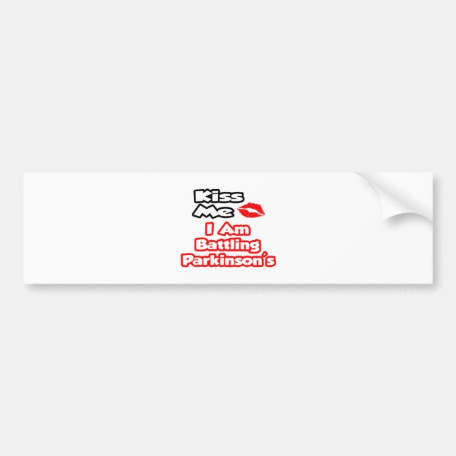 Jag slår mot Parkinsons. Bildekal (Framsidan)