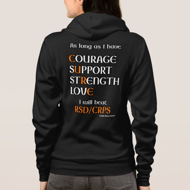 Jag slår...RSD/CRPS T Shirt (Baksida)