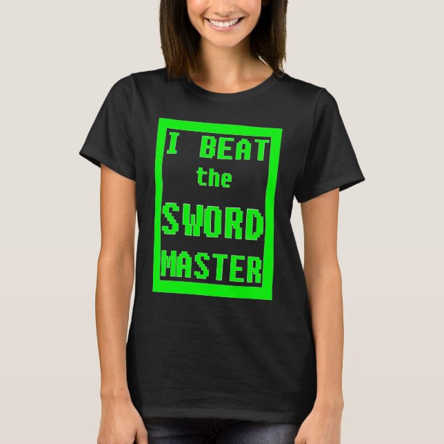 Jag slår Sword Master Sword Master T Shirt (Framsida)