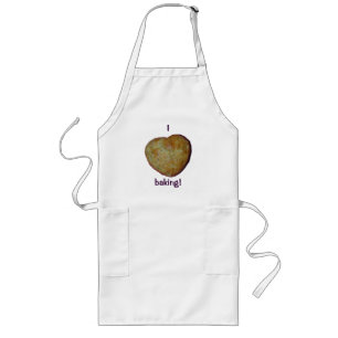 Jag slår till mot Lemon Poppyseed apron Långt Förkläde
