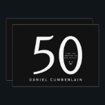 Jag slår vad om att du trodde att han var äldre oc inbjudningar<br><div class="desc">Femtio. 50:e födelsedagsinbjudan. Lustigt. Man. Datum,  ställe,  inklusive OSA. Svart. Inga gåvor. Överraskad.</div>