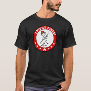 Jag slåss avfyrar brandman t shirt
