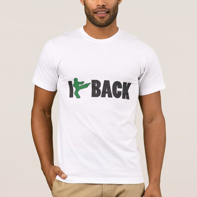 JAG SLÅSS den TILLBAKA T-tröja T-shirt (Framsida)