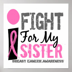 Jag slåss för min systerbröstcancer poster