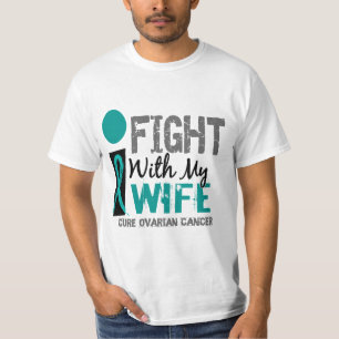 Jag slåss med min Ovarian cancer för frun T-shirt