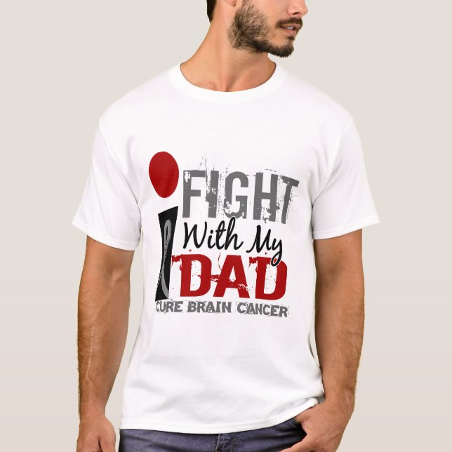 Jag slåss med min pappahjärncancer tee (Framsida)