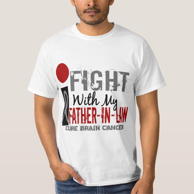 Jag slåss med min svärfarhjärncancer tee (Framsida)