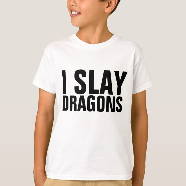 JAG SLAY DRAGONS Manar Boys T-Shirts (Framsida)
