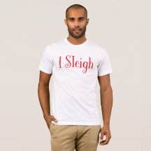 Jag Sleigh. Funny jul Tee Shirt
