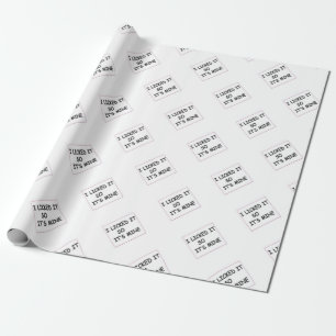 Jag slickade det presentpapper