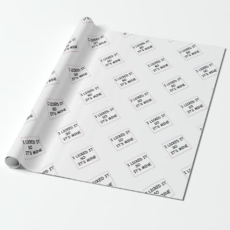 Jag slickade det presentpapper