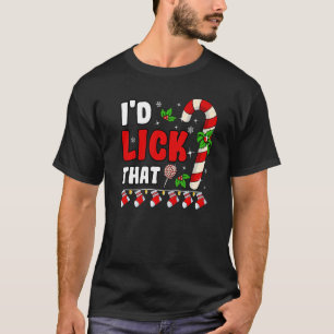 Jag Slickar att Candy cane Women Manar Vuxen Chris T Shirt