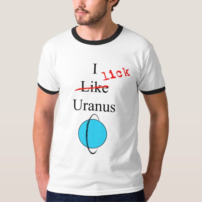 Jag slickar Uranus Tee Shirt (Framsida)