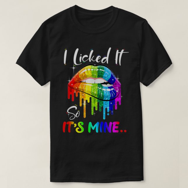 Jag Slickat det så det är min fantastiska Lesbisk  T Shirt (Design framsida)