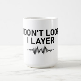 Jag slingrar mig inte i Lagrar minimal musik Kaffemugg