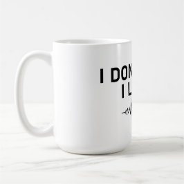 Jag slingrar mig inte i Lagrar minimal musik Kaffemugg