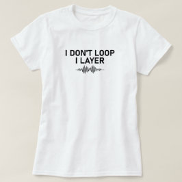 Jag slingrar mig inte i Lagrar minimal musik T Shirt